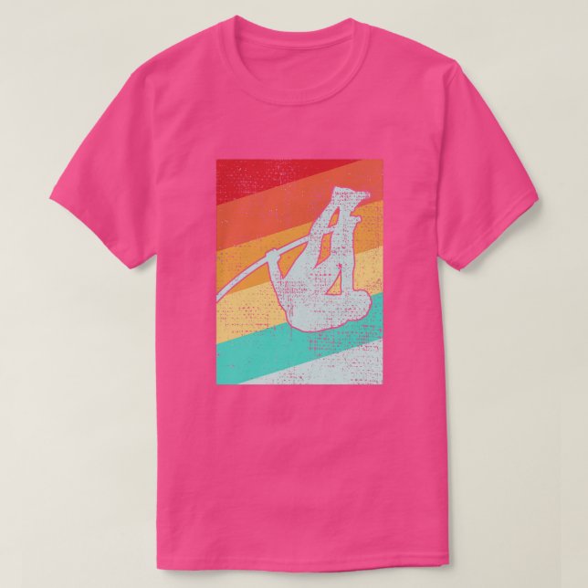 Camiseta Pole Vaulting Retro 2 (Frente do Design)