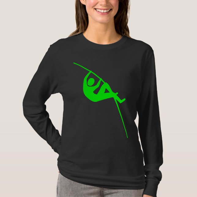 Camiseta Pole Vaulting - Verde (Frente)