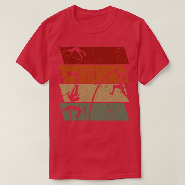 Camiseta Pole Vaulting - Vintage (Frente do Design)