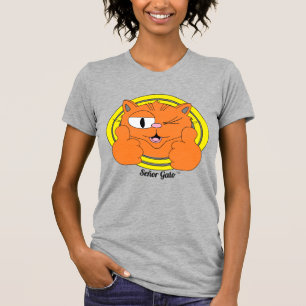 Camiseta Polegar Para Cima Señor Gato™ Gato De Desenho Anim
