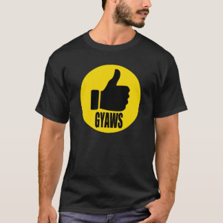 Camiseta Polegares amarelos do círculo de GYAWS 2016 acima