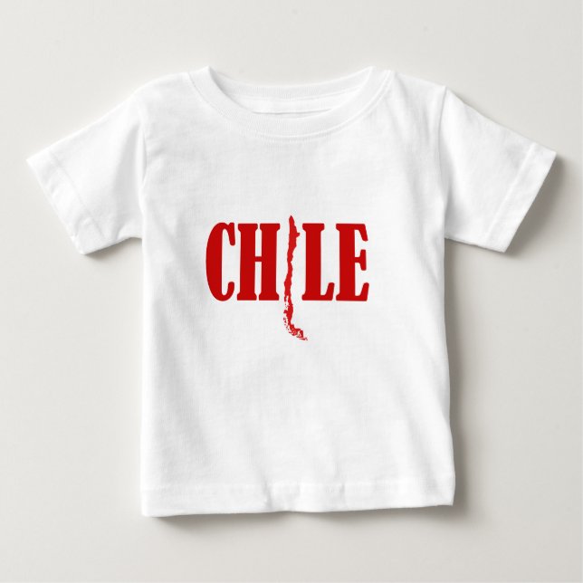 Camiseta Polera o Chile Mapa Bebe 1 - 2013 (Frente)