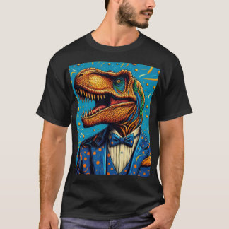Camiseta Polera Retrato  Dinosaurio