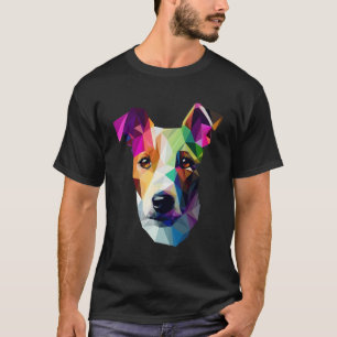 Camiseta Poli Abstrato Geométrico Jack Russell Poly Art