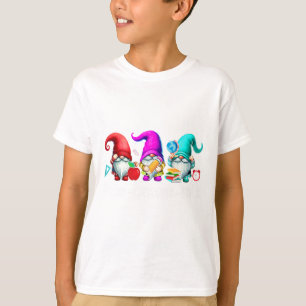 Camiseta Polí-gnomos-iais Três Gnomos Divertido Professor M