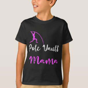 Camiseta Poli Vault Mama Track e Campo Madre Vaulter Vau