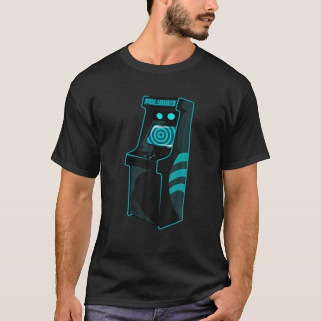 Camiseta Políbio de Jogo de Arcade com Mito Retroativo (Frente)