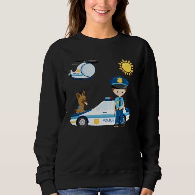 Camiseta Police officer children s dream work  idea police  (Frente)