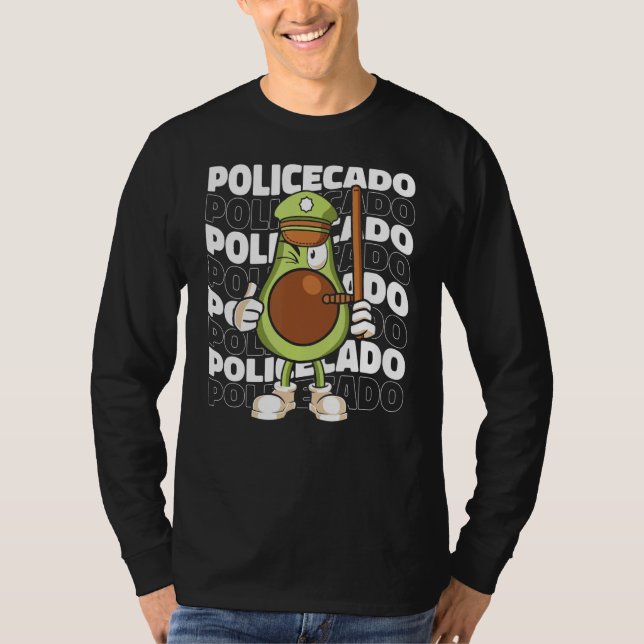 Camiseta Policecado   Support Law Enforcement Police Agent  (Frente)