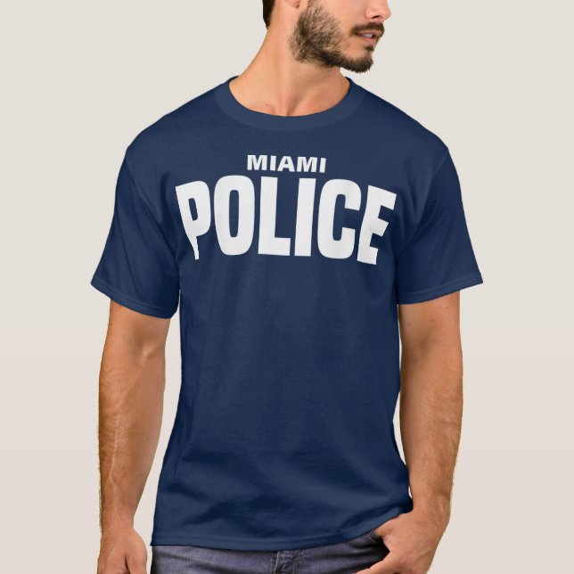 Camiseta Polícia da cidade de Miami na Flórida (Frente)
