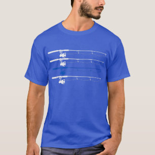 Camiseta Polícia da Polícia de Arco de Pesca da Linha Azul-