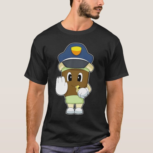 Camiseta Polícia de Assobio do Café (Frente)
