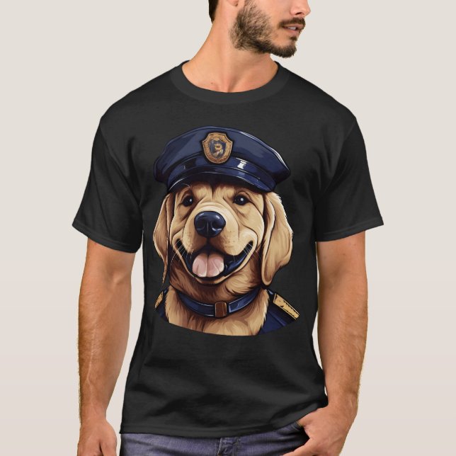 Camiseta Polícia de Cães Vintage Boy (Frente)