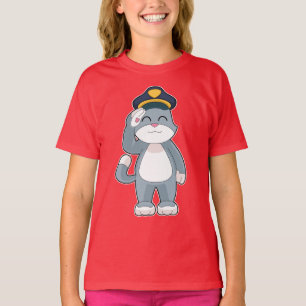 Camiseta Polícia de Cat Cop - Polícia