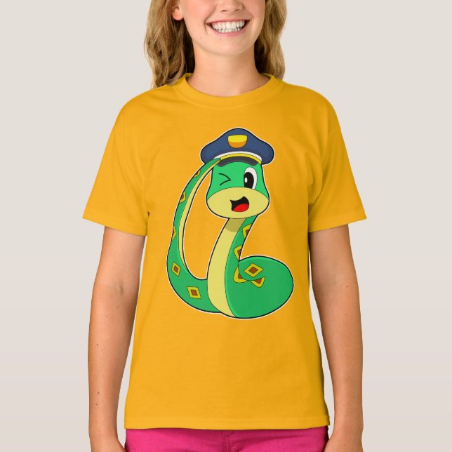 Camiseta Polícia de cobra (Frente)