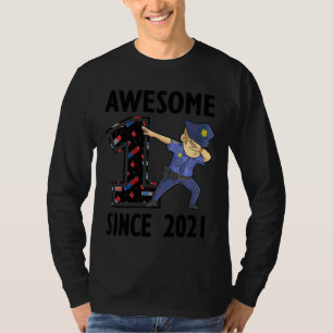 Camiseta Polícia de Crianças primeiro aniversario Policial 