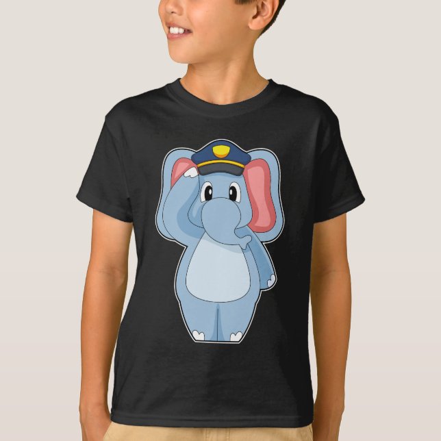 Camiseta Polícia de Elefante (Frente)