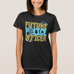 Camiseta Polícia De Futuro Policial Para Mulheres Homens