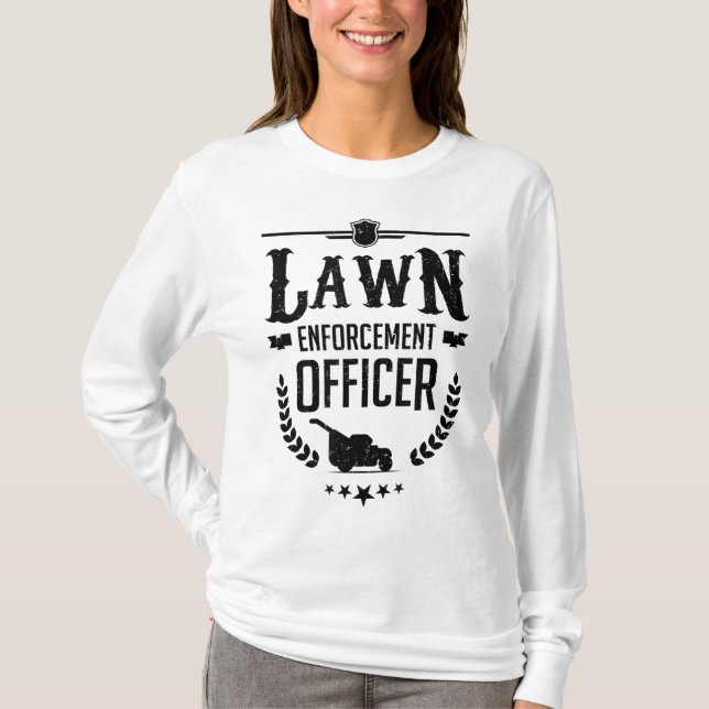 Camiseta Polícia de Jardim do Remador de Cabeças (Frente)