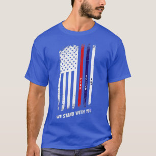Camiseta Polícia de primeira resposta dispara EMS Azul fin