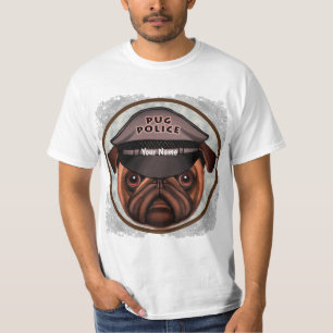 Camiseta Polícia de Pug