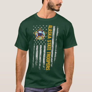 Camiseta Polícia do Alasca - Bandeira Americana
