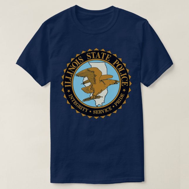 Camiseta Polícia Estadual de Illinois (Frente do Design)