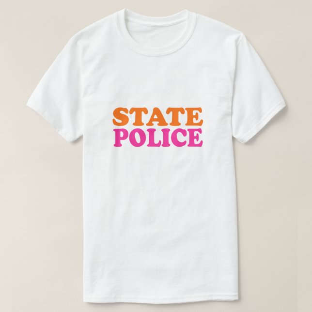 Camiseta Polícia Estadual de Massachusetts (Frente do Design)