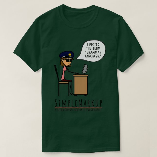 Camiseta Polícia Gramática 2 (Frente do Design)