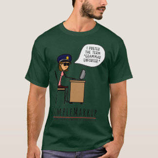 Camiseta Polícia Gramática 2