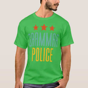 Camiseta Polícia Gramática A Servir E Corrigir4