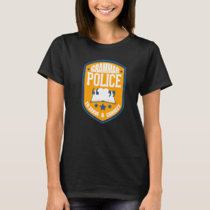 Camiseta Polícia Gramática Para Servir E Corrigir Professor