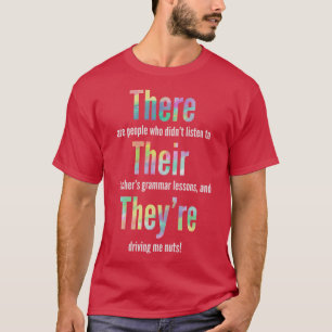Camiseta Polícia Gramatical aqui Presente presente