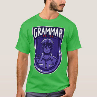 Camiseta Polícia gramatical valgepolicia valacher giftengra