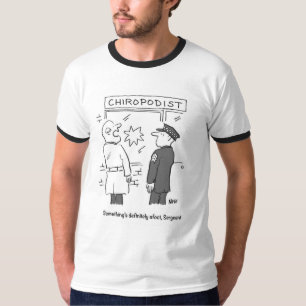 Camiseta Polícia investiga invasão no Chiropodista