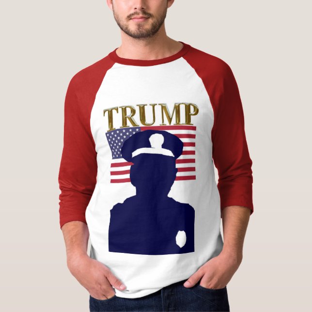 CAMISETA POLÍCIA PARA TRUMP (Frente)