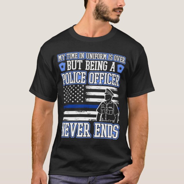 Camiseta Polícia policial aposentada (Frente)