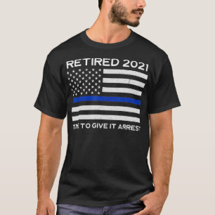 Camiseta Policial Aposentado 2021 Aposentando Presente Poli