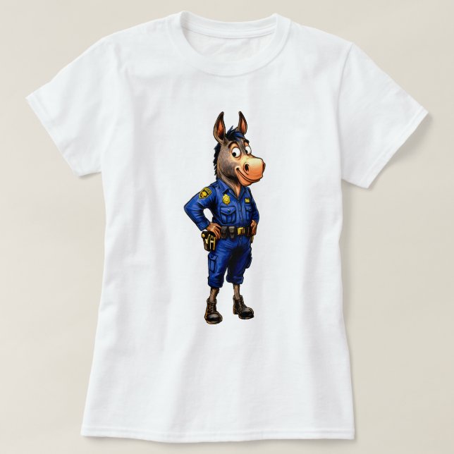 Camiseta Policial Burro (Frente do Design)