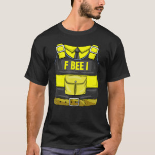 Camiseta Policial de Abelhas da Polícia de Fbi Costum