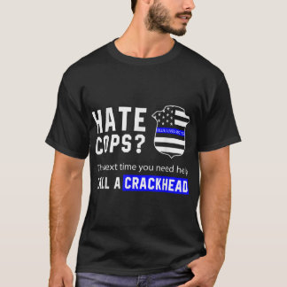Camiseta Policial De Bandeira Azul De Linha Azul