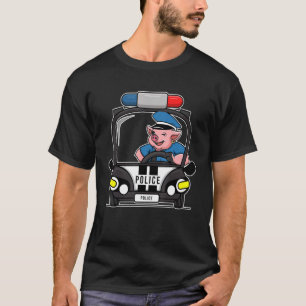 Camiseta Policial De Porco, Lover De Cachorro, Amante de os