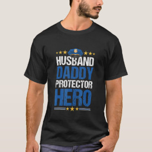 Camiseta Policial de Proteção contra o Herói do Marido F
