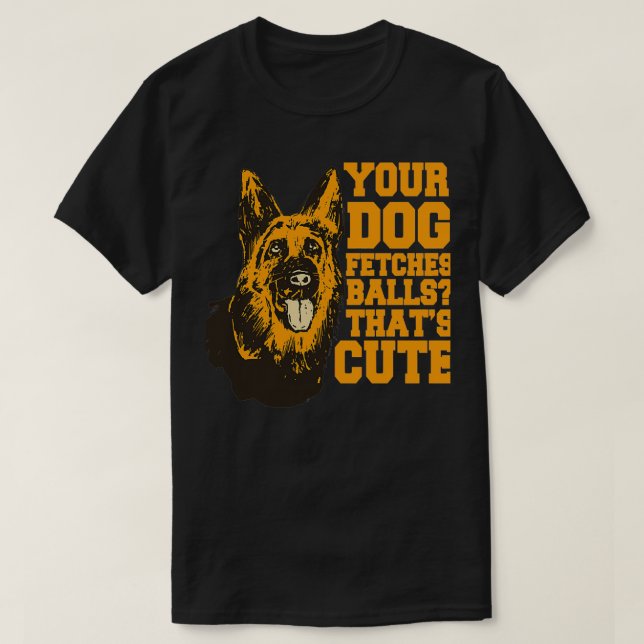Camiseta Policial K9 German shepherd seu cachorro (Frente do Design)