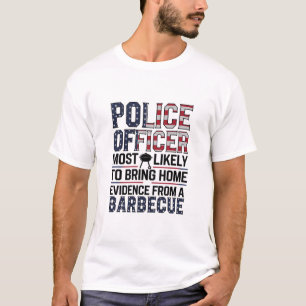 Camiseta Policial Mais Provável Para Trazer Provas De CHURR