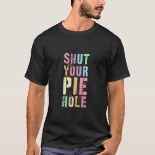 Camiseta Policial Maldição Engraçada FECHOU SUA PEDRA BURRA