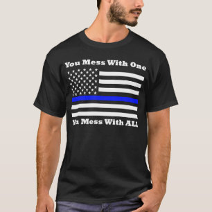 Camiseta Policial O Apoiou Com Uma Que Você Mete