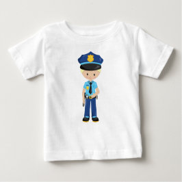Camiseta Policial, Oficial de Polícia, Agente, Cabelo Loiro