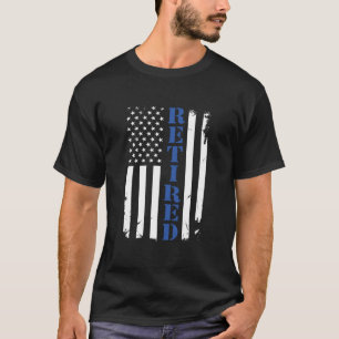 Camiseta Policial orgulhoso de estar aposentado Sinalizador