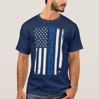 Camiseta Policial orgulhoso de estar aposentado Sinalizador